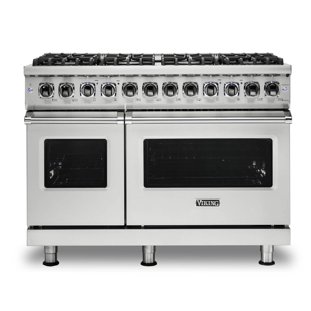 Viking - 48''W./24''D. Dual Fuel Self-Clean Sealed Burner Range-8 Burners-Stainless-LP - Stainless Steel