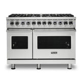 Viking - 48''W./24''D. Dual Fuel Self-Clean Sealed Burner Range-8 Burners-Stainless-LP - Stainless Steel