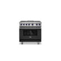 Viking - 36''W./24''D. Dual Fuel Sealed Burner Range-4 Burners/Griddle-Cast Black - Cast Black