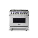 Viking - 36''W./24''D. Dual Fuel Sealed Burner Range-6 Burners-Stainless-LP - Stainless Steel