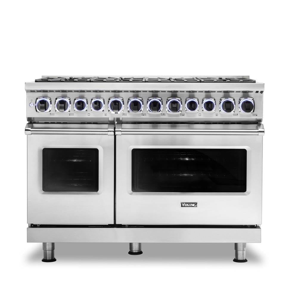 Viking - 48''W./24''D. Dual Fuel Sealed Burner Range-8 Burners-Stainless - Stainless Steel