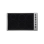 Viking - 36''W. Electric Radiant Cooktop-6 Burners-Stainless Black - Stainless Black