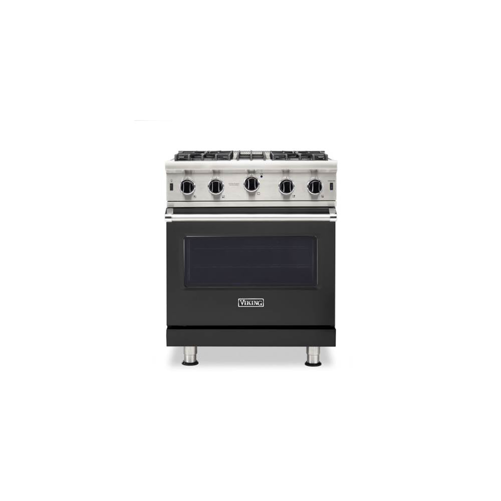 Viking - 30''W./24''D. Gas Open Burner Range-4 Burners-Cast Black- LP - Cast Black