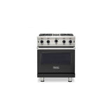 Viking - 30''W./24''D. Gas Open Burner Range-4 Burners-Cast Black- LP - Cast Black