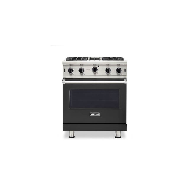 Viking - 30''W./24''D. Gas Open Burner Range-4 Burners-Cast Black- LP - Cast Black