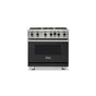 Viking - 36''W./24''D. Gas Open Burner Range-6 Burners-Cast Black- LP - Cast Black