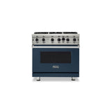 Viking - 36''W./24''D. Gas Open Burner Range-6 Burners-Slate Blue-LP - Slate Blue