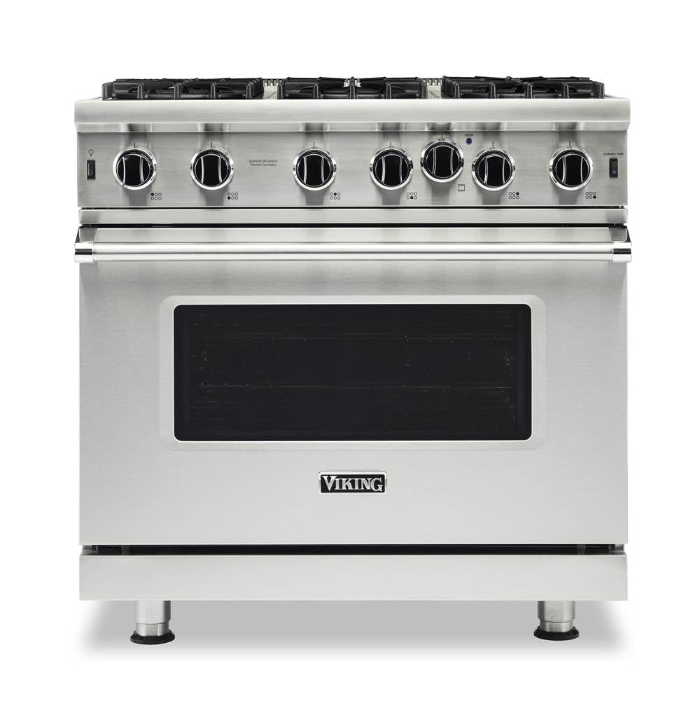Viking - 36''W./24''D. Gas Open Burner Range-6 Burners-Stainless-LP - Stainless Steel
