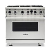Viking - 36''W./24''D. Gas Open Burner Range-6 Burners-Stainless-LP - Stainless Steel