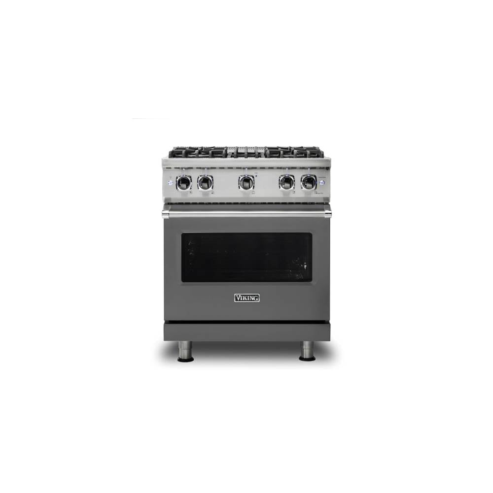 Viking - 30''W./24''D. Gas Sealed Burner Range-4 Burners-Damascus Grey - Damascus Grey