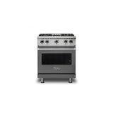 Viking - 30''W./24''D. Gas Sealed Burner Range-4 Burners-Damascus Grey - Damascus Grey