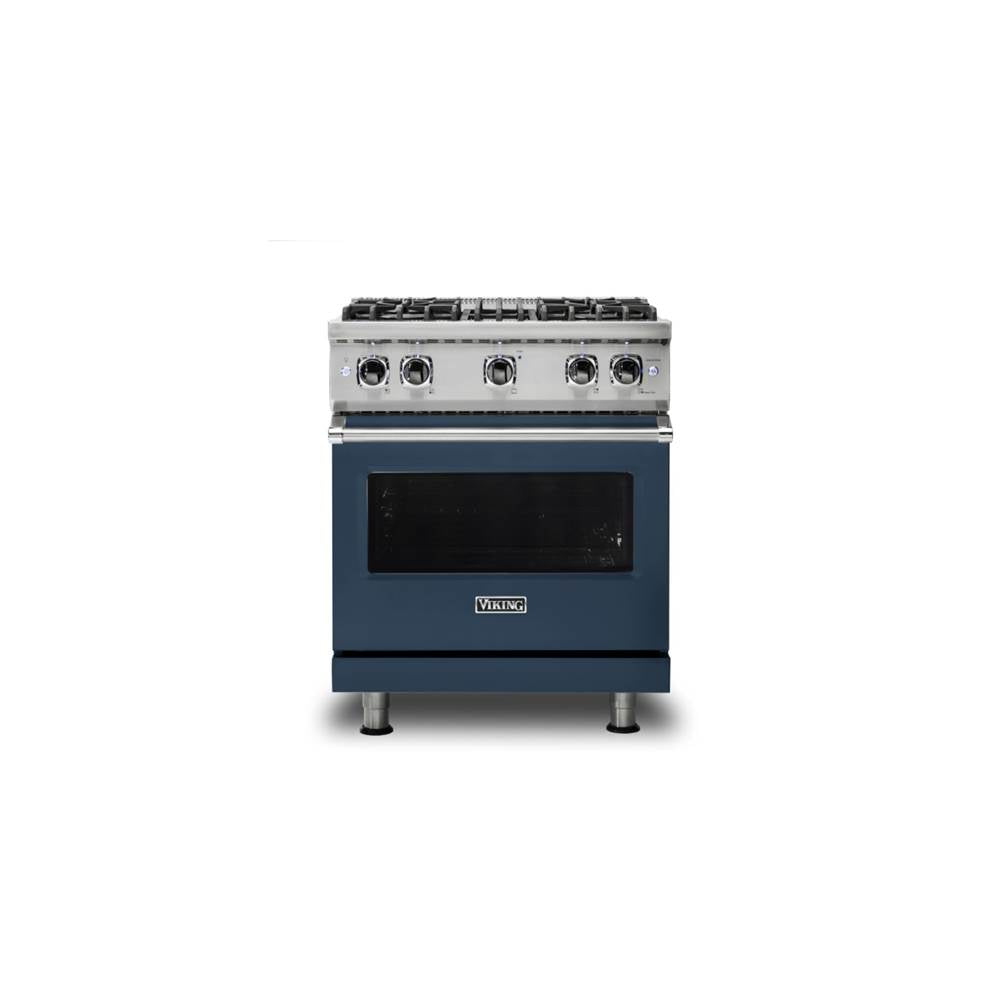 Viking - 30''W./24''D. Gas Sealed Burner Range-4 Burners-Slate Blue-LP - Slate Blue