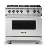 Viking - 36''W./24''D. Gas Sealed Burner Range-6 Burners-Stainless-LP - Stainless Steel