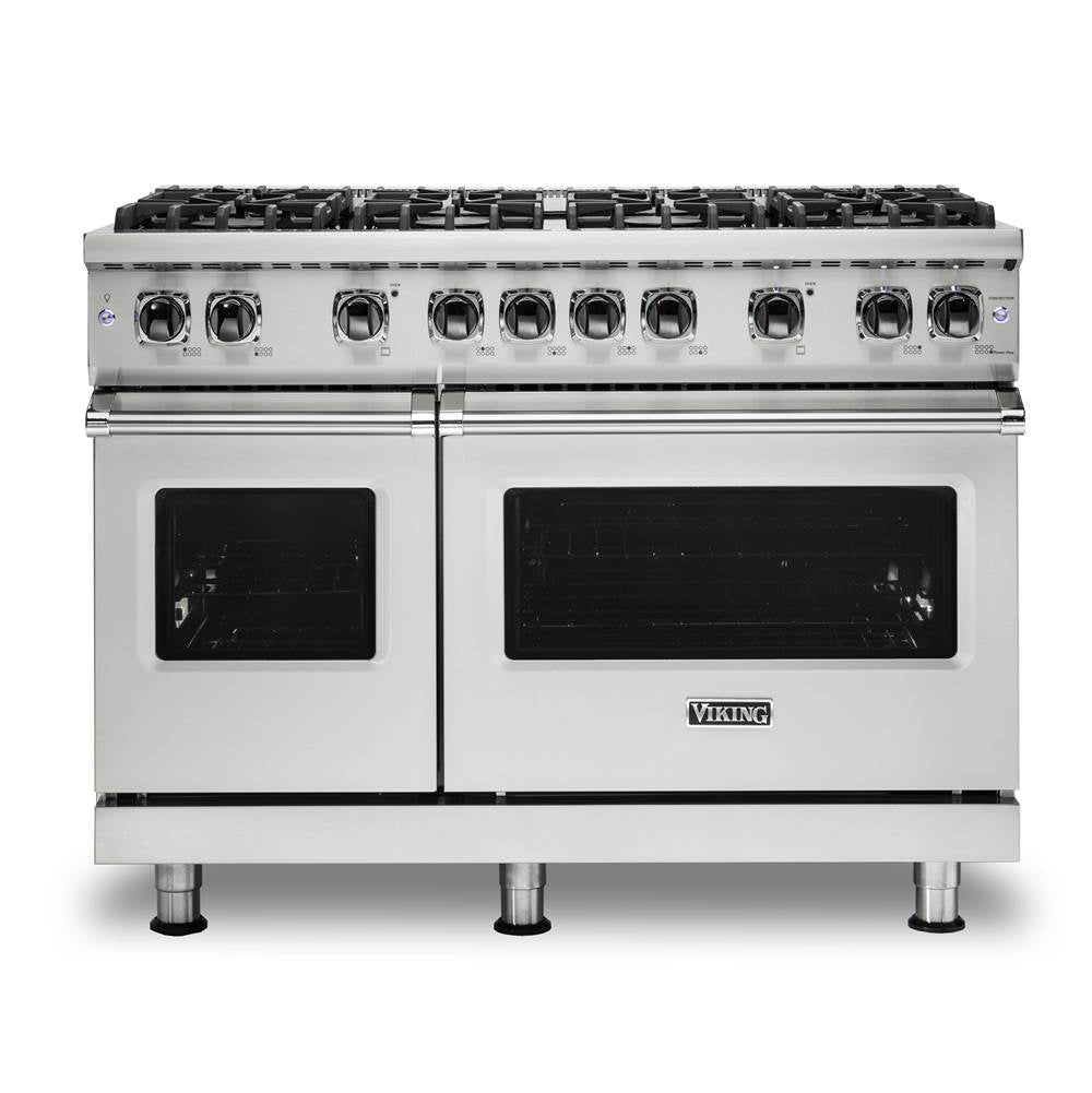 Viking - 48''W./24''D. Gas Sealed Burner Range-8 Burners-Stainless - Stainless Steel