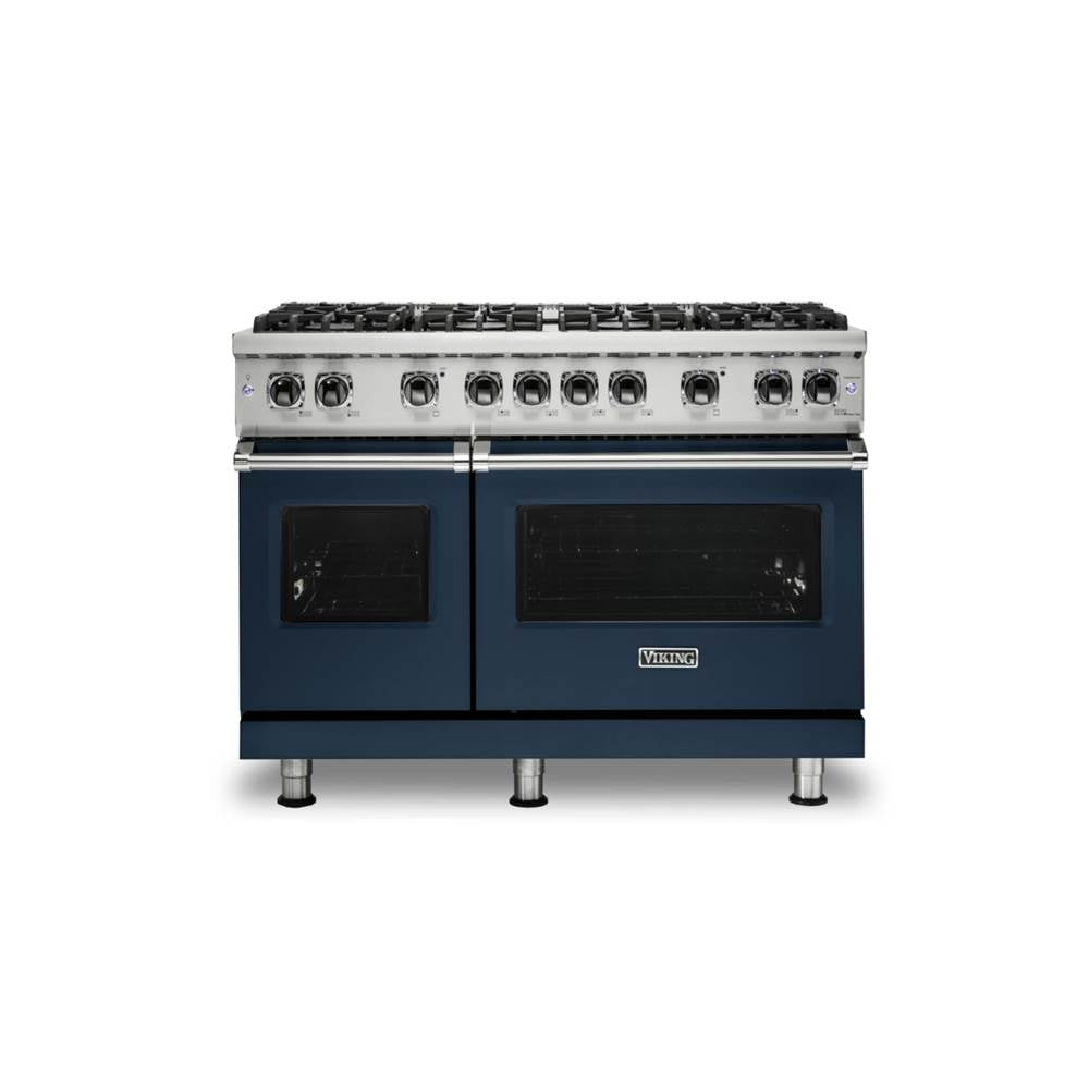 Viking - 48''W./24''D. Gas Sealed Burner Range-8 Burners-Slate Blue-LP - Slate Blue