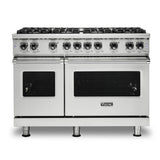 Viking - 48''W./24''D. Gas Sealed Burner Range-8 Burners-Stainless-LP - Stainless Steel