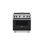 Viking - 36''W./24''D. Gas Sealed Burner Range-6 Burners-Cast Black - Cast Black