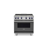Viking - 36''W./24''D. Gas Sealed Burner Range-6 Burners-Damascus Grey - Damascus Grey