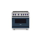 Viking - 36''W./24''D. Gas Sealed Burner Range-6 Burners-Slate Blue-LP - Slate Blue