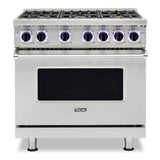 Viking - 36''W./24''D. Gas Sealed Burner Range-6 Burners-Stainless-LP - Stainless Steel