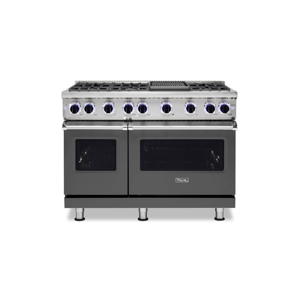 Viking - 48''W./24''D. Gas Sealed Burner Range-6 Burners-Damascus Grey - Damascus Grey