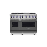 Viking - 48''W./24''D. Gas Sealed Burner Range-6 Burners-Damascus Grey-LP - Damascus Grey