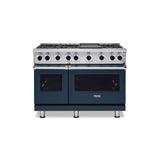 Viking - 48''W./24''D. Gas Sealed Burner Range-6 Burners-Slate Blue - Slate Blue