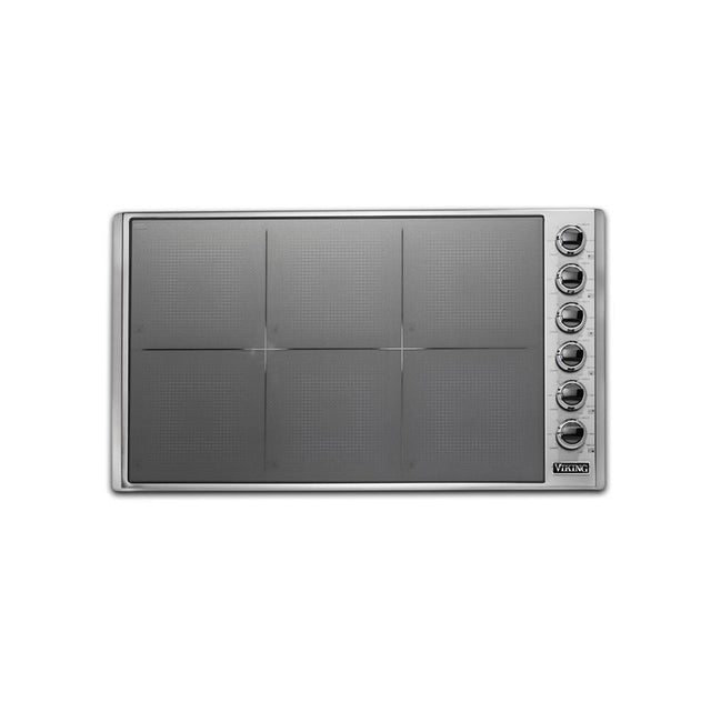 Viking - 36''W. Induction Cooktop-6 Burners-Stainless Black - Stainless Black