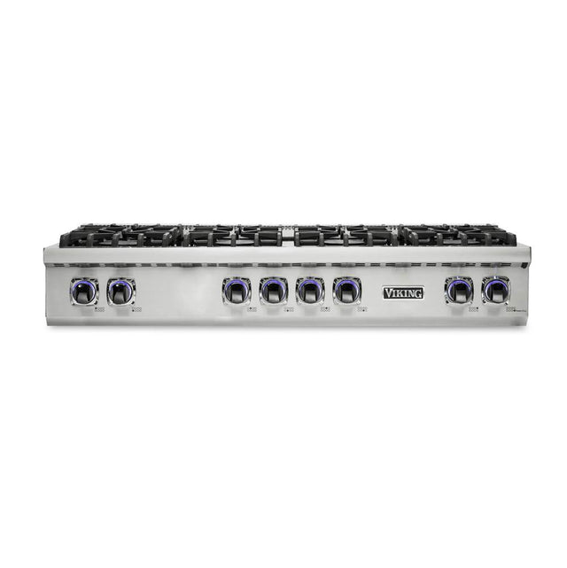 Viking - 48''W./24''D. Gas Sealed Burner Rangetop-6 Burners/Griddle-Stainless - Stainless Steel