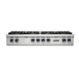 Viking - 48''W./24''D. Gas Sealed Burner Rangetop-6 Burners/Griddle-Stainless - Stainless Steel