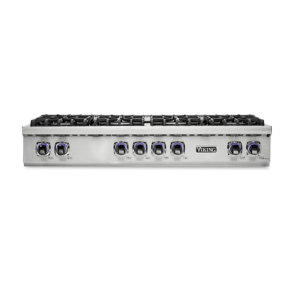 Viking - 48''W./24''D. Gas Sealed Burner Rangetop-8 Burners-Stainless-LP - Stainless Steel