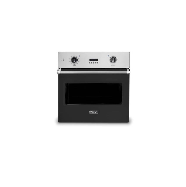 Viking - 30''W. Electric Single Thermal Convection Oven-Cast Black - Cast Black
