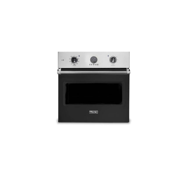 Viking - 30''W. Electric Single Thermal Convection Oven-Cast Black - Cast Black
