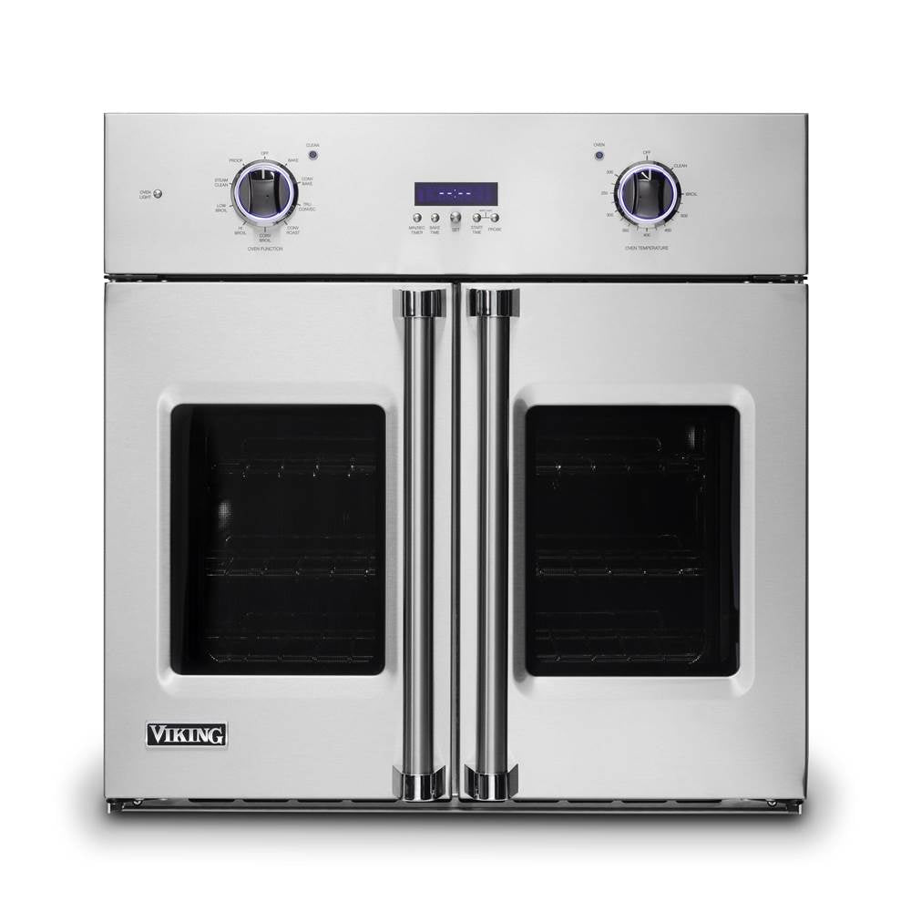 Viking - 30''W. French-Door Single Built-In Electric Thermal Convection Oven-Stainless - Stainless Steel