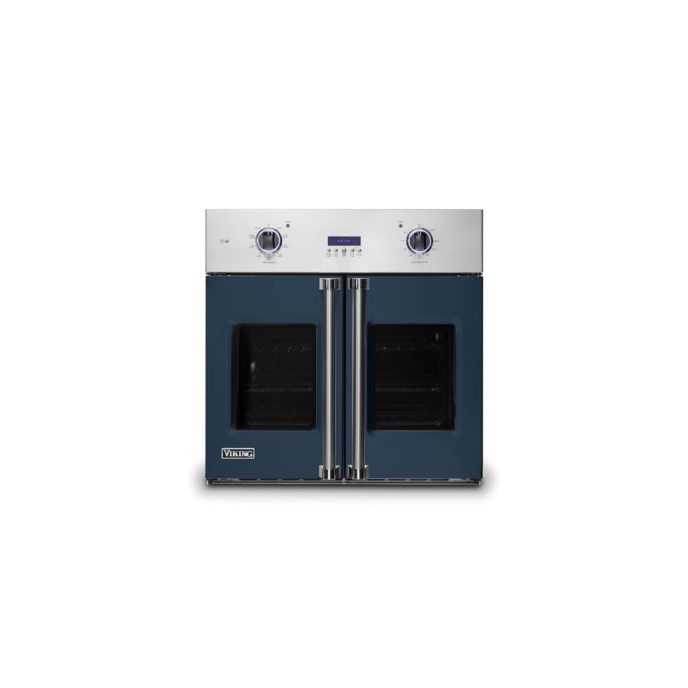 Viking - 30''W. French-Door Single Built-In Electric Thermal Convection Oven-Slate Blue - Slate Blue
