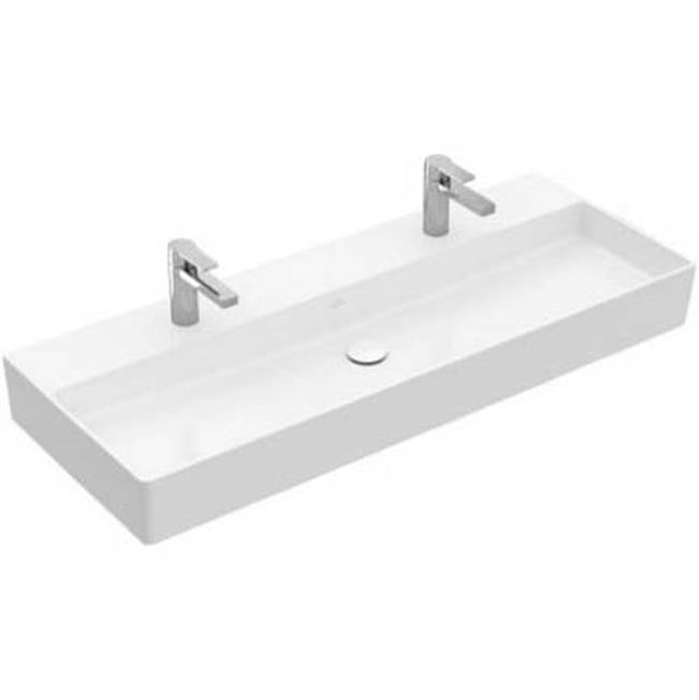 Villeroy And Boch - Memento 2.0 Washbasin 47 1/4'' x 18 1/2'' (1200 x 470 mm) ground 2 single holes