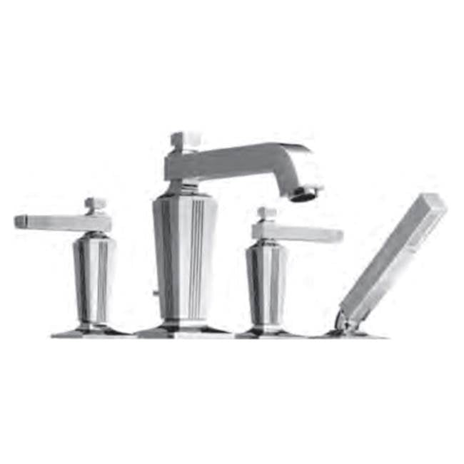 Vissoni - Roman Tub Filler w/Single Function Hand Shower - Uses VO0276 valve - Roman Bronze
