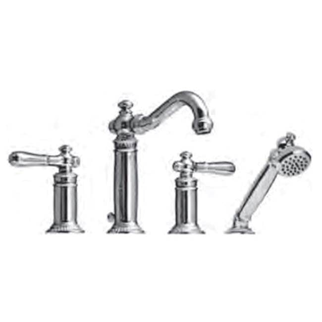 Vissoni - Roman Tub Filler w/Single Function Hand Shower - Users P0360 valve - Roman Bronze