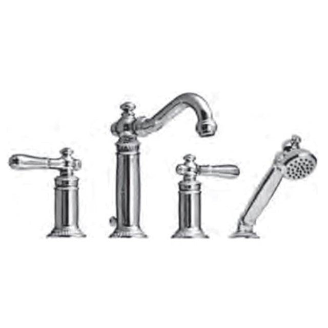 Vissoni - Roman Tub Filler w/Single Function Hand Shower - Users P0360 valve - Roman Bronze