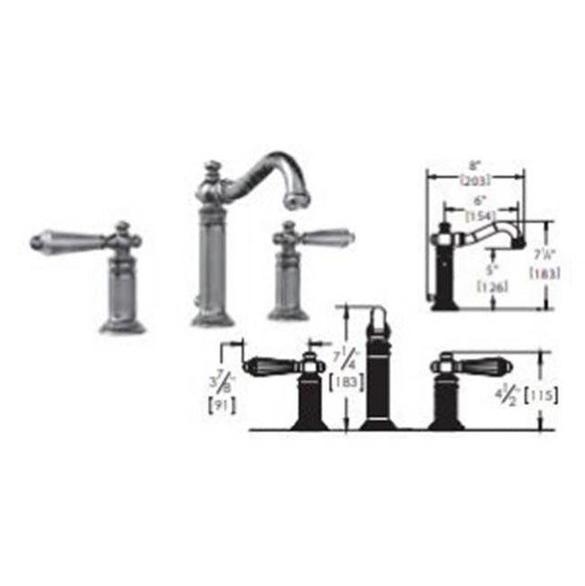 Vissoni - Widespread Lavatory Set - Polished Chrome