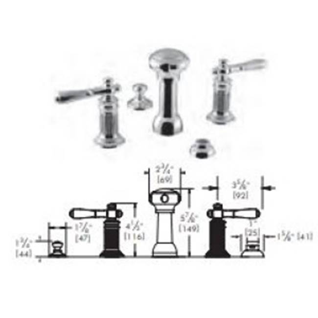 Vissoni - Bidet Fitting - Polished Chrome