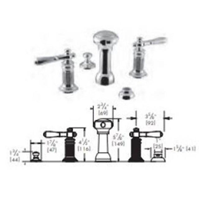 Vissoni - Bidet Fitting - Polished Chrome