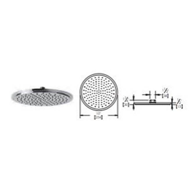 10'' Rain head (Guilloche)