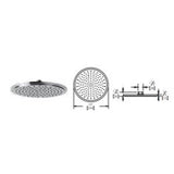 10'' Rain head (Guilloche)