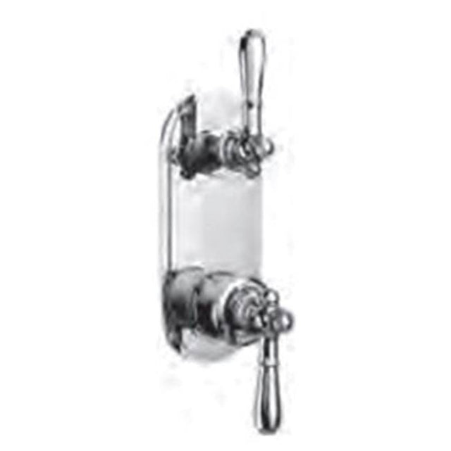 Vissoni - 1/2'' Thermostatic Trim w/2-Way Diverter (non-shared) - Uses TH-9210 valve - Roman Bronze