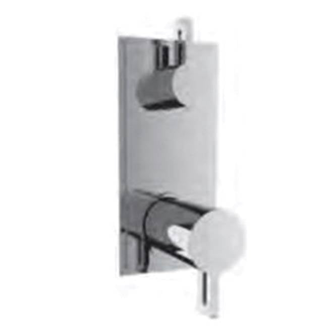 Vissoni - 1/2'' Thermostatic Trim w/2-Way Diverter (non-shared) - Uses TH-9210 valve - Roman Bronze