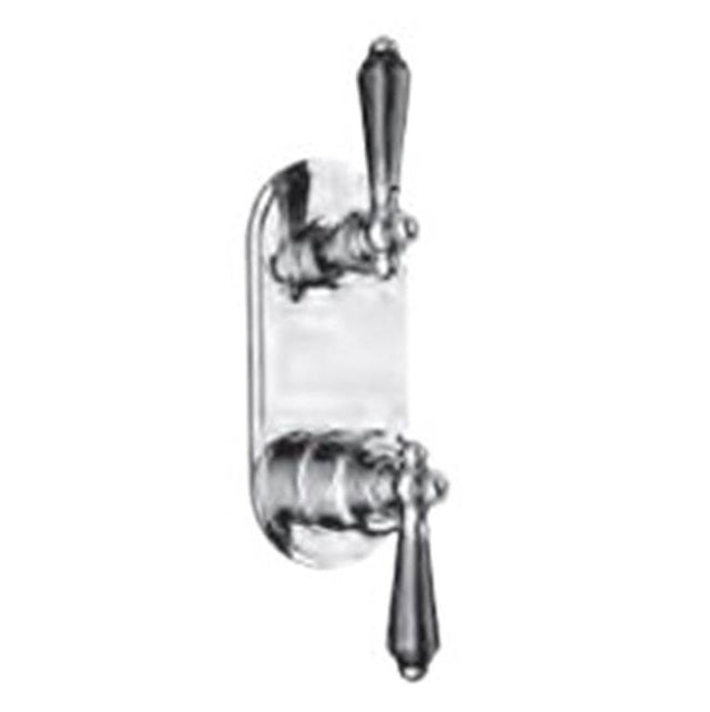 Vissoni - 1/2'' Thermostatic Trim w/3-Way Diverter (shared) - Uses TH-9313 valve - Roman Bronze