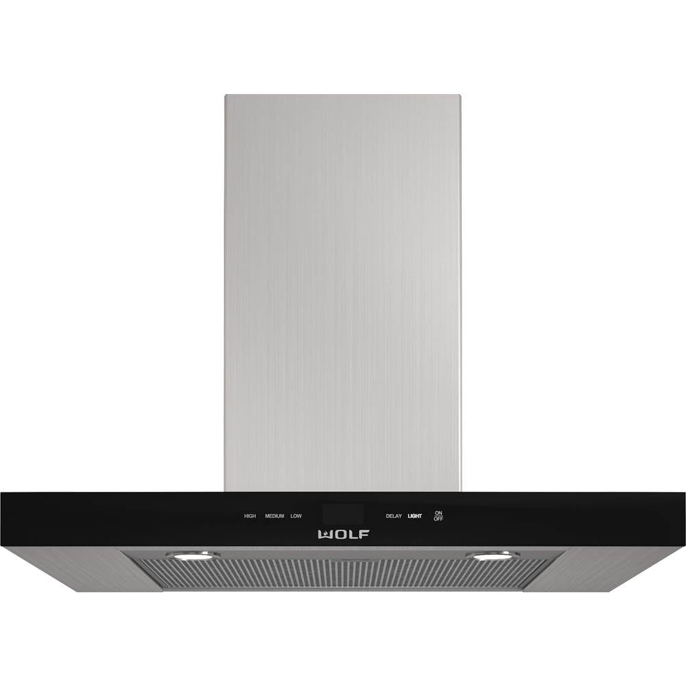 Wolf - 30'' Cooktop Wall Hood / Black - Black
