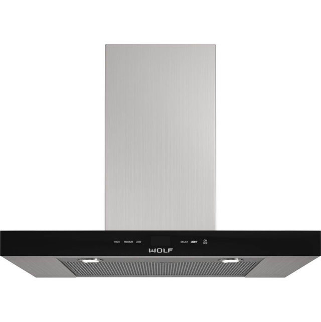Wolf - 30'' Cooktop Wall Hood / Black - Black