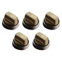 Wolf - Brushed Brass Knobs
